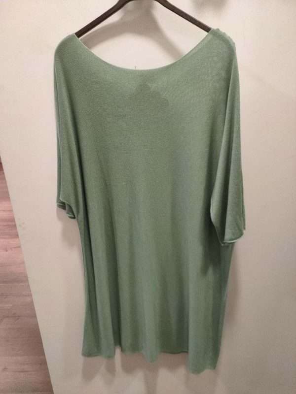 Vestido verde punto. Talla única